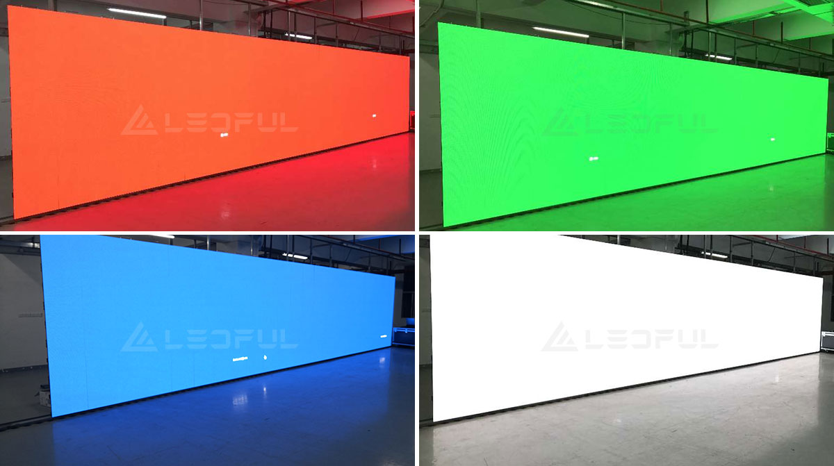 Affichage LED RGBW Performance de vieillissement de couleur