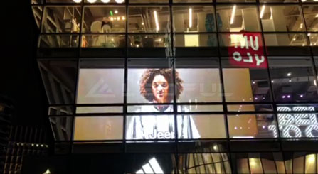 Australie Adiddas Boutique Fenêtre pour Verre Transparent LED Affichage