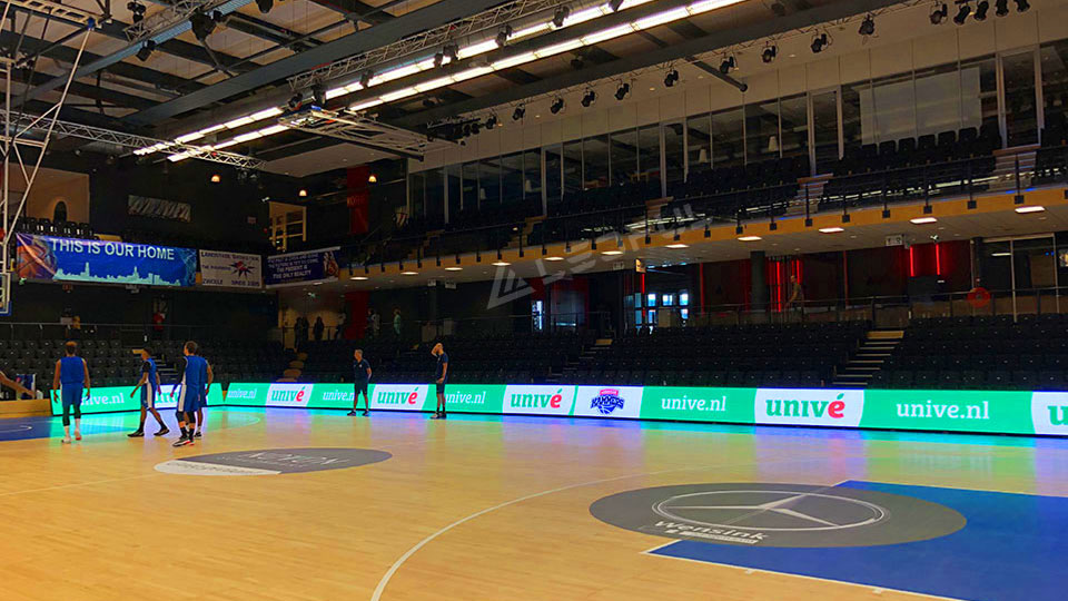 Netherlands Basketball Stadium LED Display Show On TV