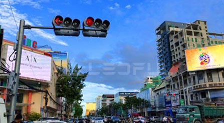 Affichage de la publicité Videowall en plein air au Cambodge