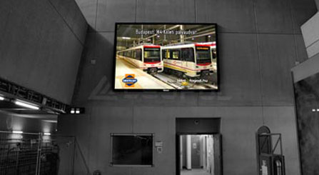 Écran LED de service de la Hongrie Metro Front
