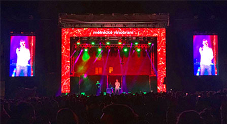 Affichage à LED de scène d'événement de location en plein air tchèque