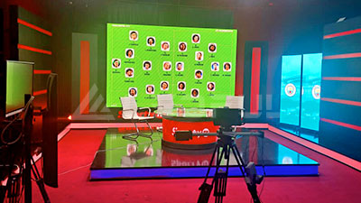 Nigéria Sports Broadcasting Studio Petit Pitch Écran LED