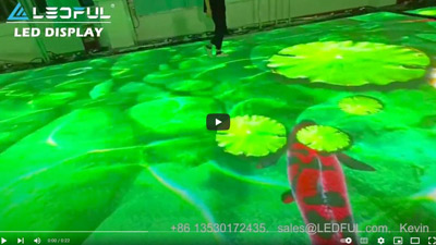 Écran LED de plancher interactif intérieur avec des performances étonnantes